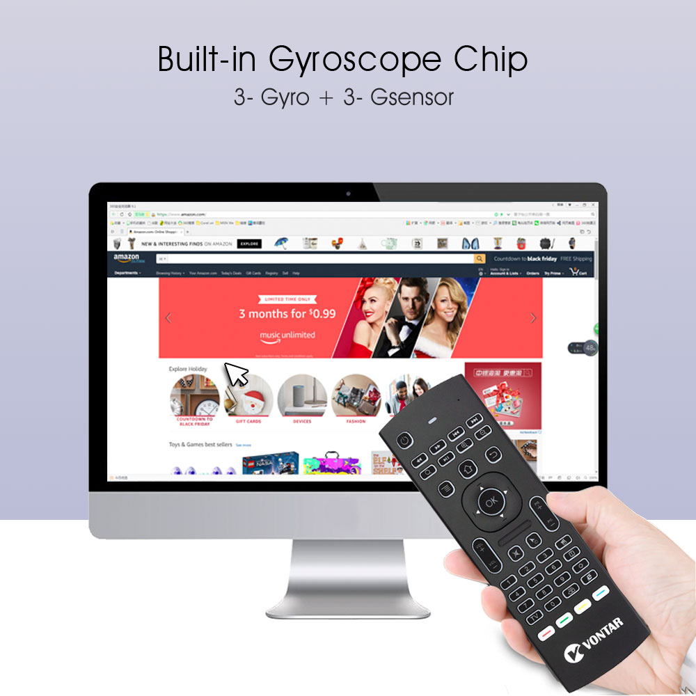 MX3 Mini Wireless Keyboard Air Mouse mx3 pro Backlit Smart voice Remote Control 2.4GHz IR Learning For Android TV Box H96 MAX X3