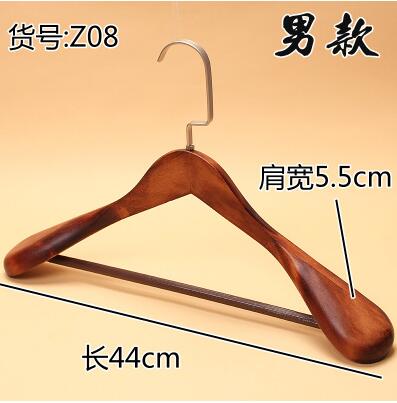 5pcs/lot 40cm and 44cm adult wooden hanger big coat hangers for clothes rack: 44cm vingage