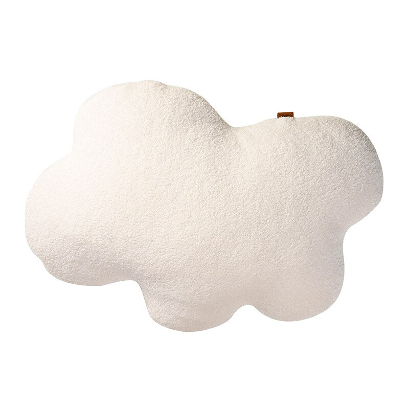 Styl skandynawski streszczenie poduszka podłogowa ciepłe siedzisko sofy poduszki puszyste Butt Pads Tatami materac pluszowe zabawki fotografia rekwizyty: white cloud 46cm