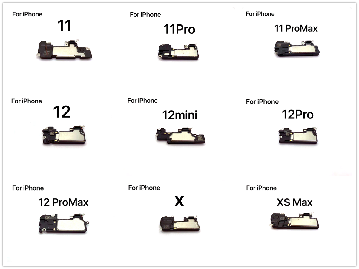 Słuchawka odbiornik przedni górny głośnik naprawa części dla iPhone X XS Max 11 11zawodowiec 11promax 12 12mini 12zawodowiec 12promax