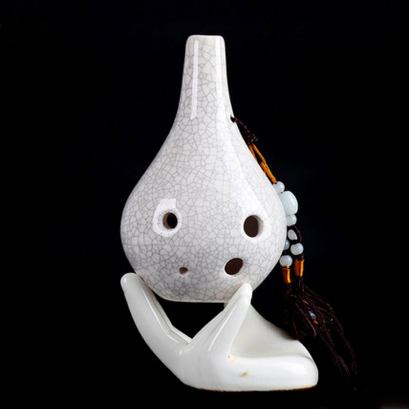 6 holes ocarina upright round bottle instrument for beginners
