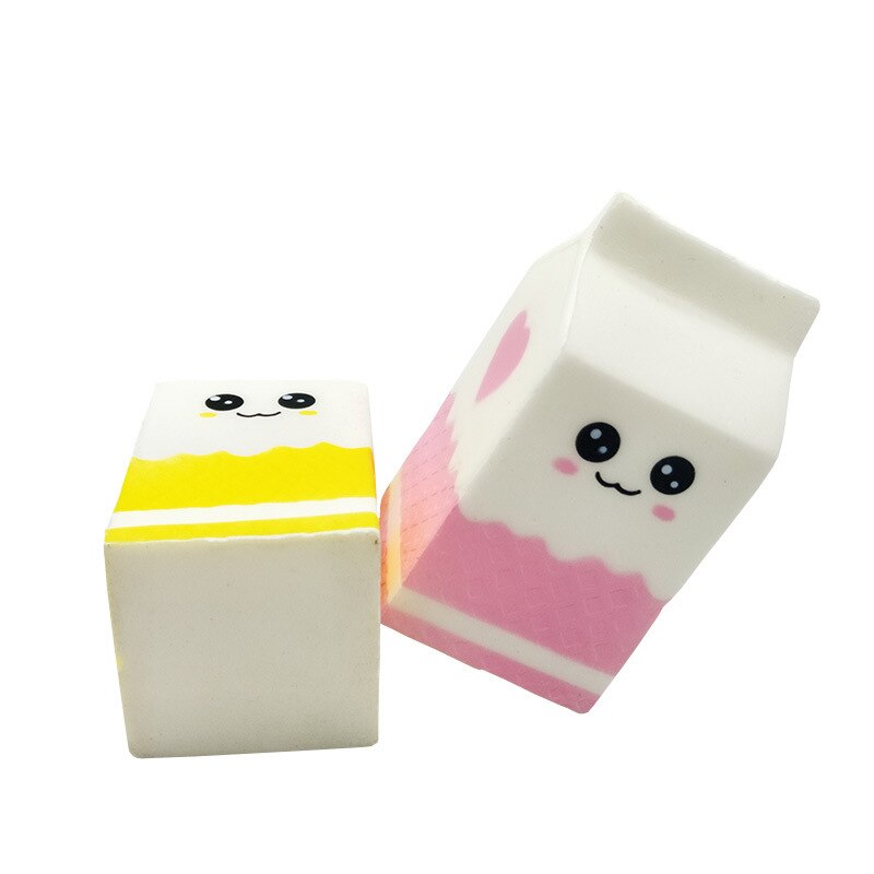 1Pc Morbido Scatola di Latte Spremere Divertente Giocattolo per Bambini Morbido lento Aumento Dello fatica Squishes dell'UNITÀ di elaborazione Giocattoli per I Bambini Adulti regalo di Natale Giocattoli