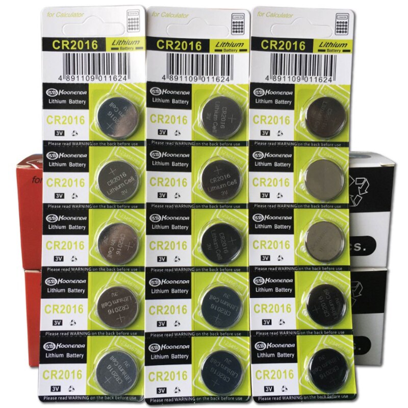 10Pcs 3V CR2016 Button Batteries LM2016 BR2016 DL2016 Cell Coin Lithium Battery For Watch Electronic Toy Calculators
