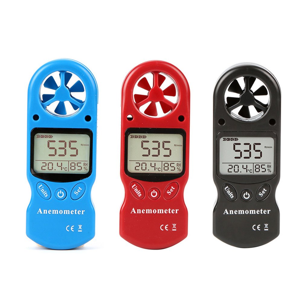 TL-300 Mini Multifunctionele Anemometer Digitale Anemometer Lcd Wind Speed Temperatuur-vochtigheidsmeter Met Hygrometer Thermometer
