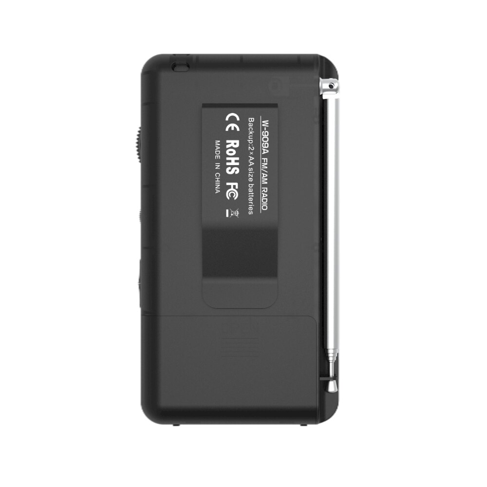 Portable AM/FM Radio For AM, the set uses a built in antenna. Direct this antenna for best reception by turning the whole set