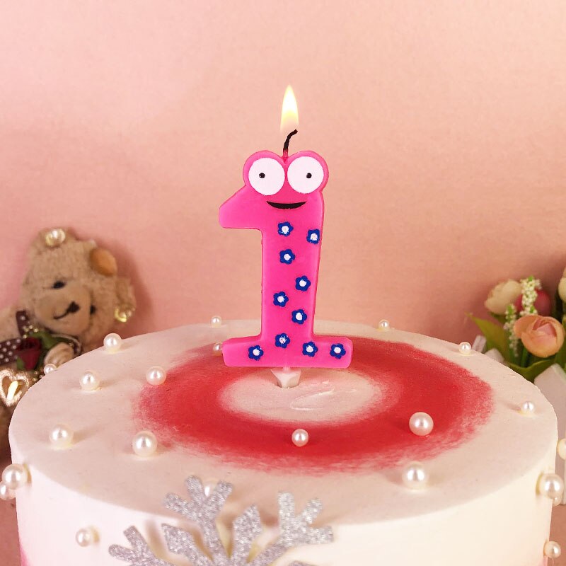 Suministros de velas para pastel de de cumpleaños para niños, CandleTopper de animales creativos, ojos grandes, coloridos, decoraciones para hornear magdalenas de boda