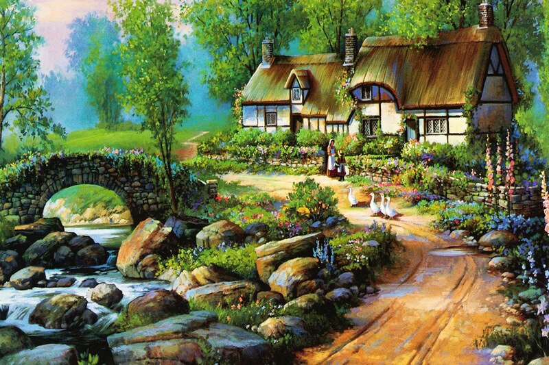 Puzzel Met Doos Foto Puzzel 1000 Stuks Mini Papier Montage Puzzel Speelgoed Voor Volwassenen Kinderen Educatieve Spelletjes Speelgoed