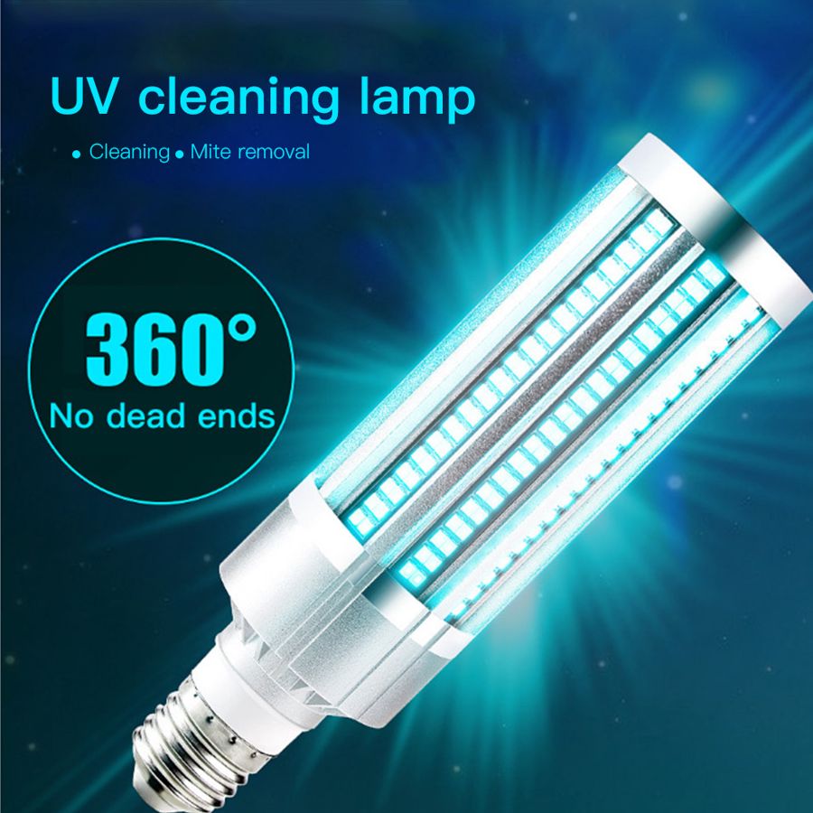 60W Household Ultraviolet Cleaning Lamp Adjustable Remote Control Order Mite Removal UV Light
