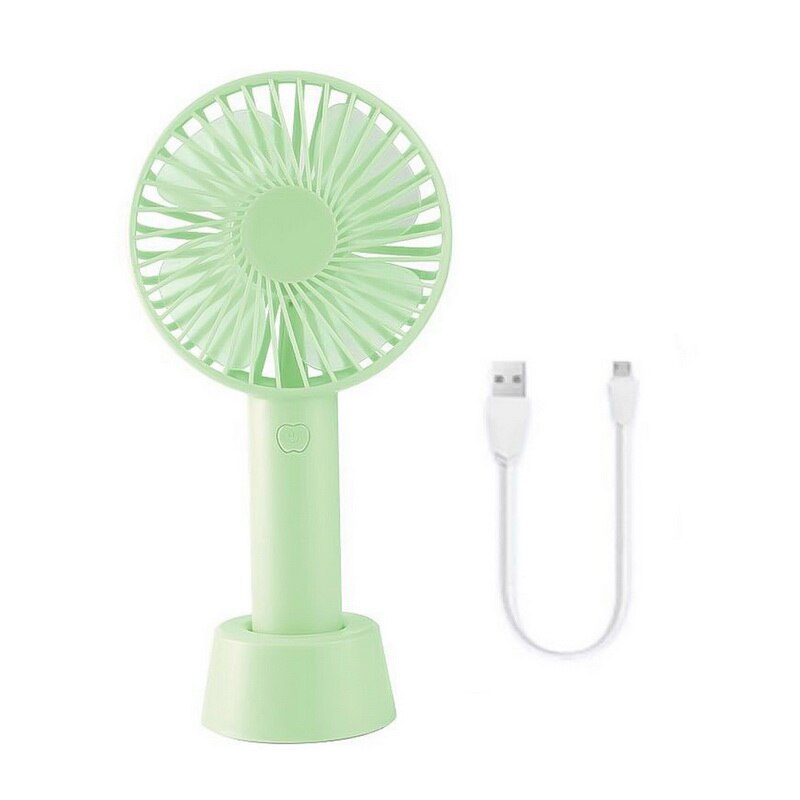 Mini håndholdt ventilator abs bærbar ventilator til kontor udendørs husholdningsrejser stærk vindventilator