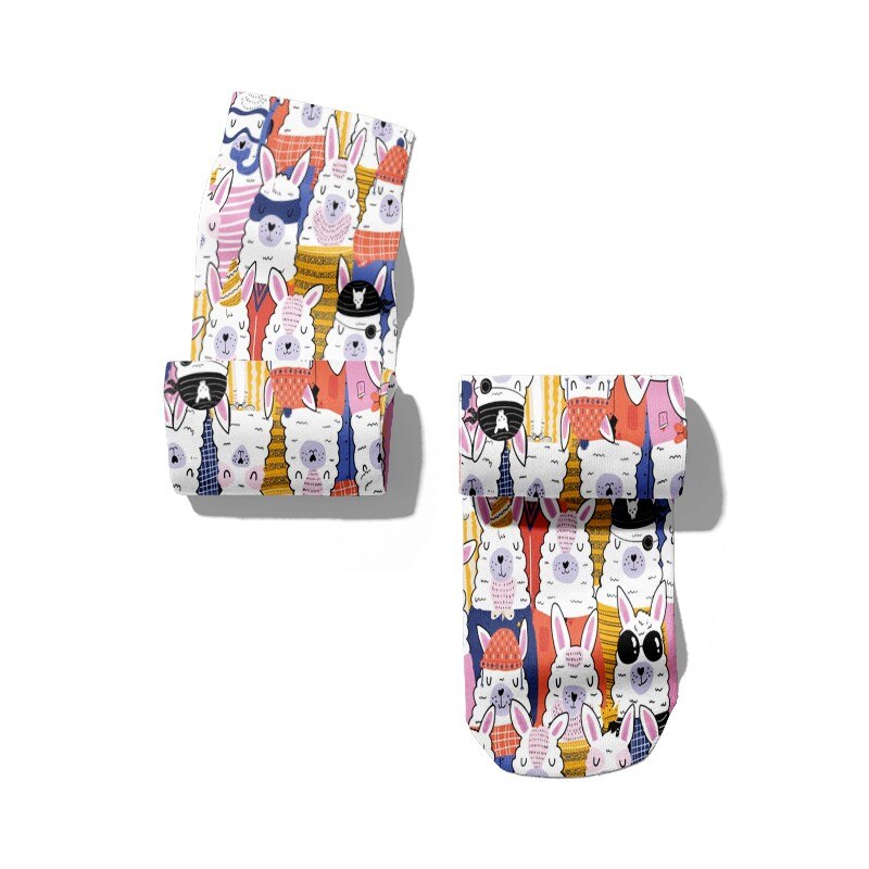 Chaussettes imprimées Shiba Inu pour femmes, chaussettes longues unisexes, décontractées, en coton, confortables, à la , drôles, chats, chiens, animaux, Harajuku