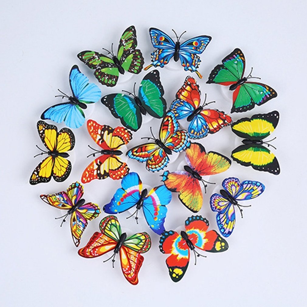 LED Nachtlicht Schmetterling LED Nacht Licht Lampe mit Bunte Ändern für Heimat Zimmer Party Schreibtisch Zauberstab Dekor