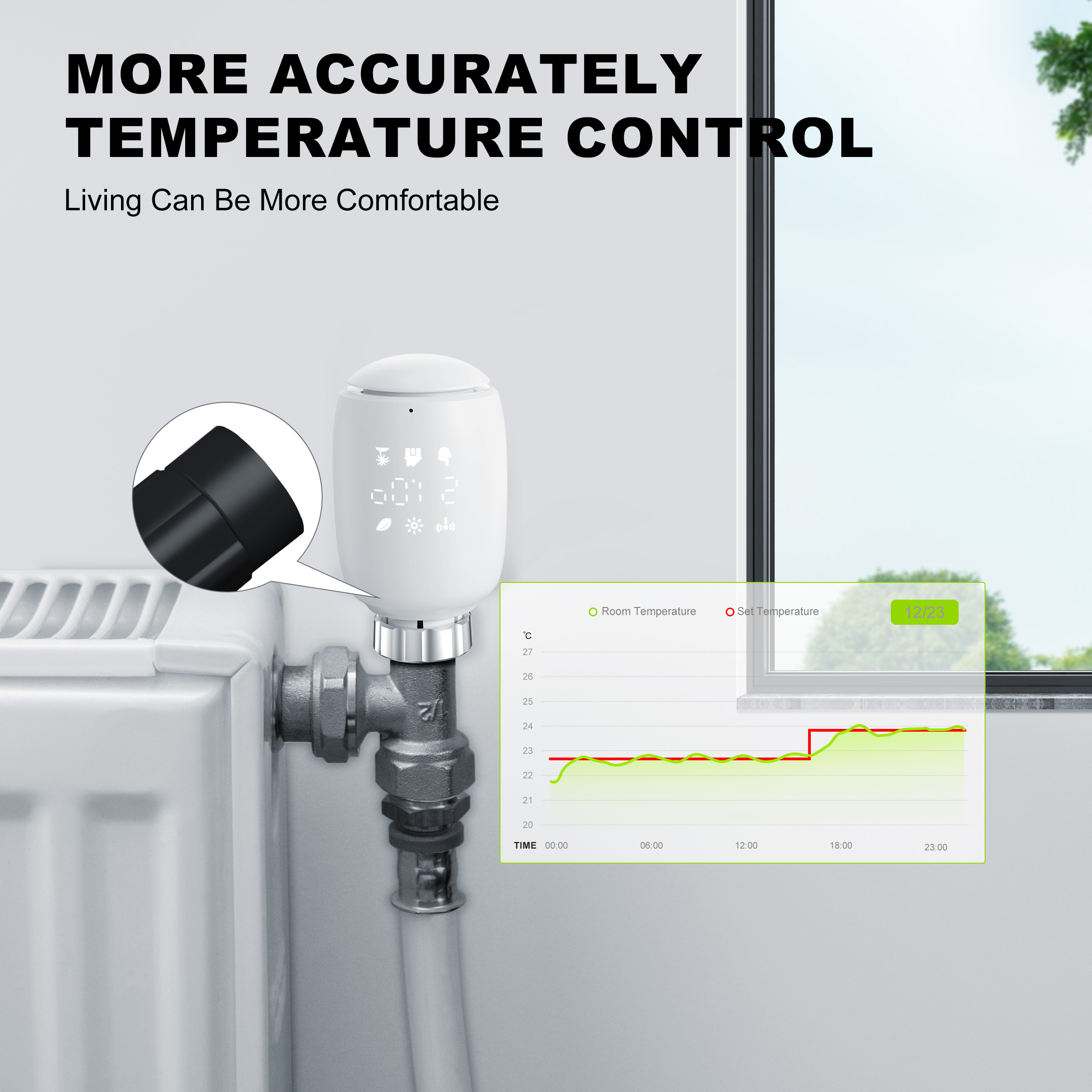 Trv tuya zigbee válvula termostática do radiador inteligente termostato controlador de temperatura programável trabalho com alexa