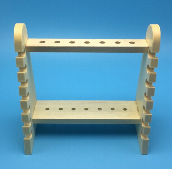 Style Wooden Test Tube Rack, 14 Hole and Pins-Solid Wood ,tube box.