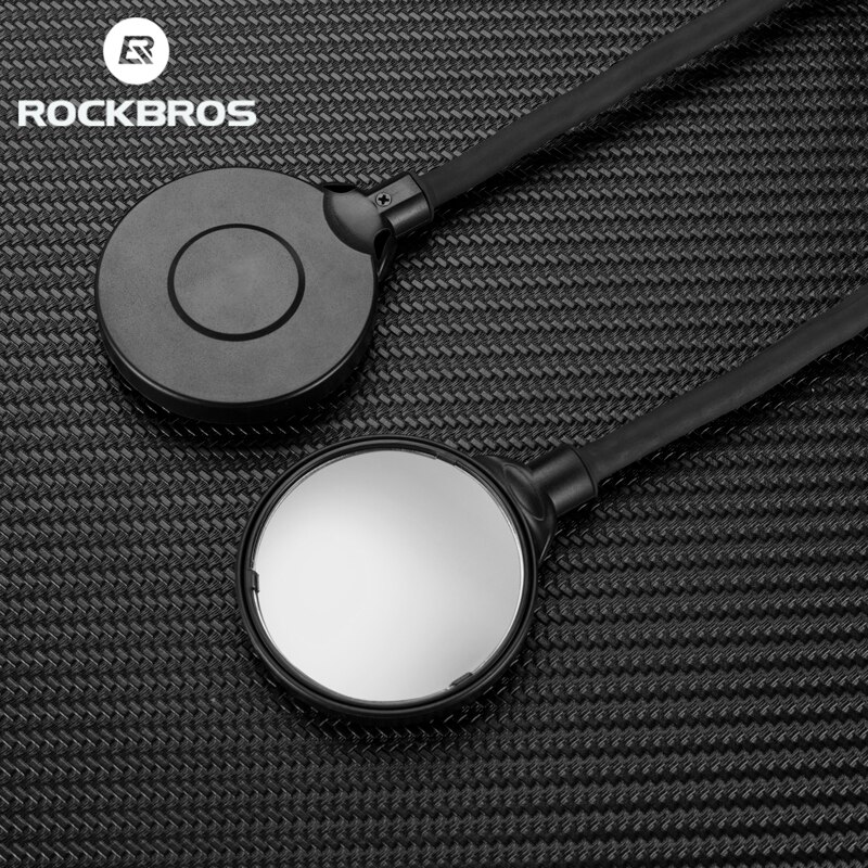 ROCKBROS – rétroviseur de vélo pliable HD à Rotation de 360 degrés, Mini Surface en acrylique, pour Moto électrique, accessoires de bicyclette