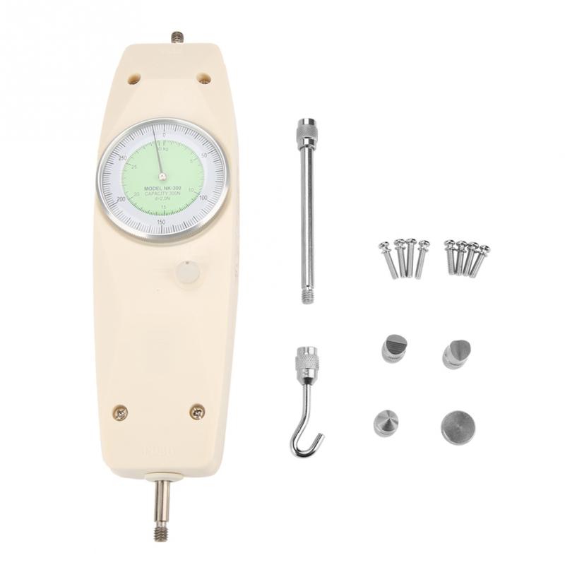 300N Force Tester Handheld Analog Dynamometer Force Measuring Instrument Tester Push Pull Force Gauge Meter Force Dynamometer