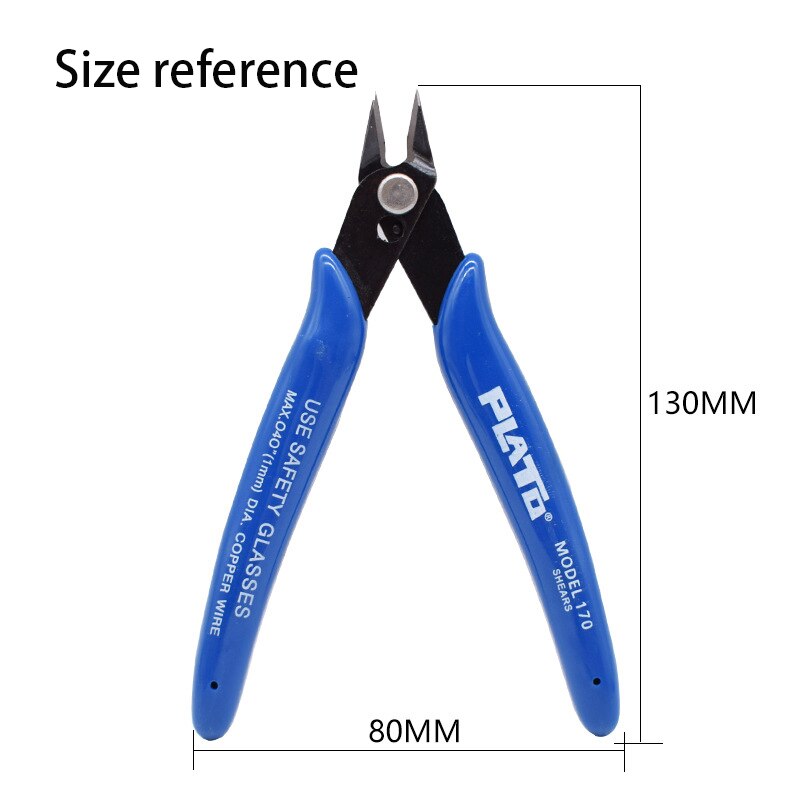 Pliers Wire Cutters DIY Diagonal Pliers Plato Multitool Electrical Wire Cable Cutters Insulating Rubber Handle Hand Tools