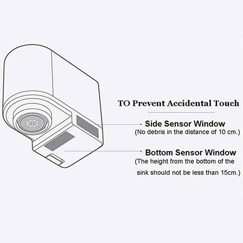Automatic Water Saver Tap Induction Water Saver Overflow Smart Faucet Sensor Infrared Water Saving Device bathroom Nozzle Tap