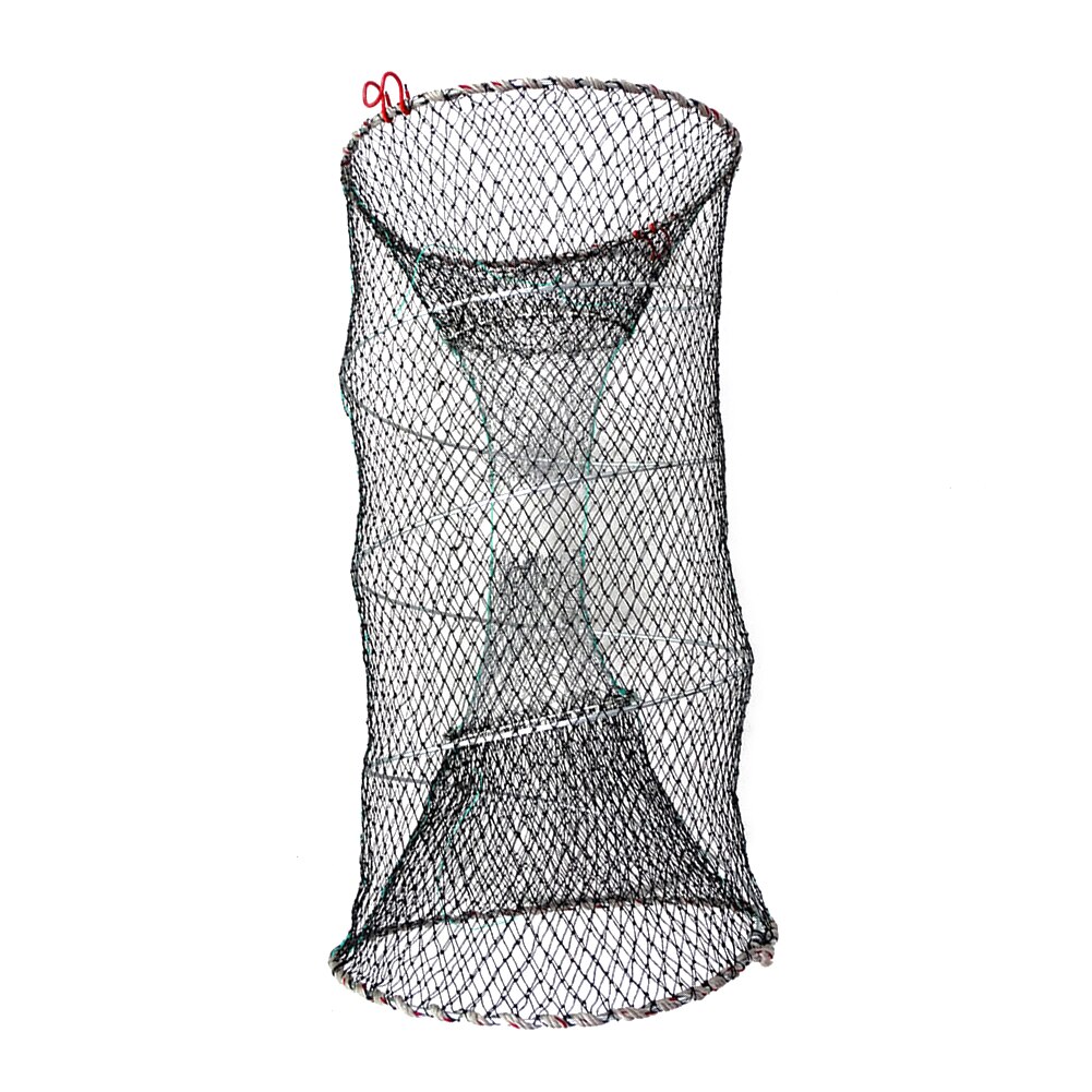 Foldable Fishing Cast Net Crab Trap Fish Cages Fish Trap Loach Shrimp Net Netting Automatic Fishing Cage Foldable Trap Cast Net: length 47cm
