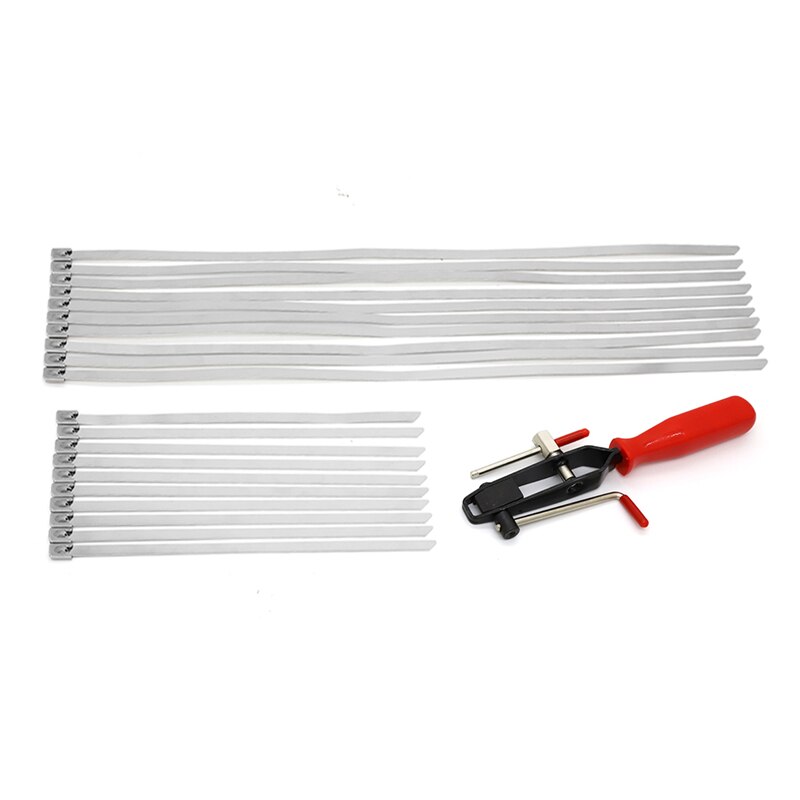 ATV Auto CV Joint Banding Boot Axle Clamp Tool w/ 20PCS CV Half Shaft Boot Band Buckle Clamps Repair Install Tools