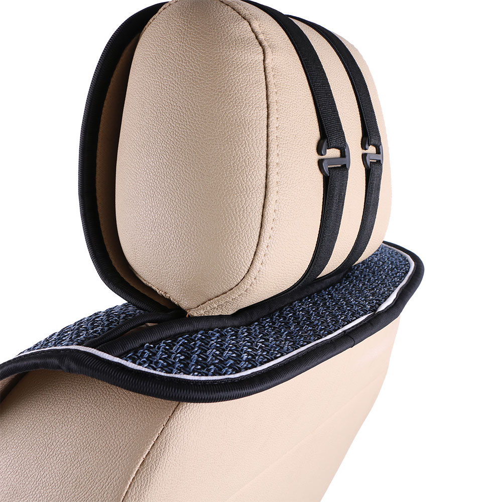 Funda de lino Artificial para asiento de coche, cobertor Universal de cojín para la mayoría de coches, otoño e invierno, 2 unidades