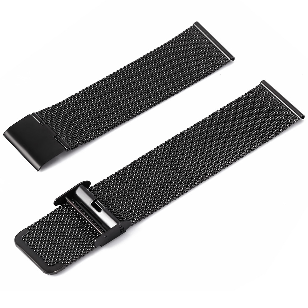 Fifata 20mm 22mm pulseira de relógio para garmin vivoactive 3 4 forerunner 245 245m 645 venu aço inoxidável pulseira de metal