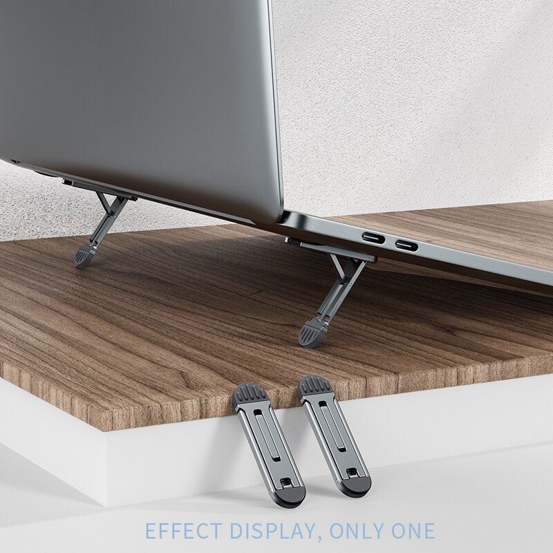 Laptop Invisible Bracket Computer Booster Frame, Portable Cooling Pad Bracket Adjustable Angle For Pro