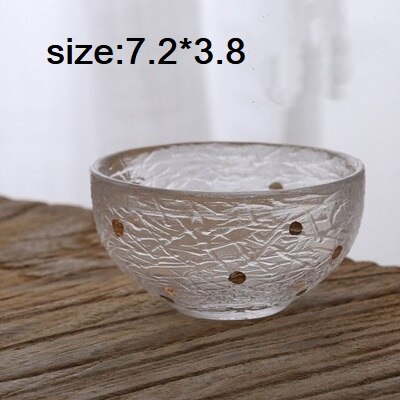 Japansk gravering glas te kop fortykket håndlavet hammer mønster kop zen hjerteglas smagning te sæt hjemmekontor virksomhed: G