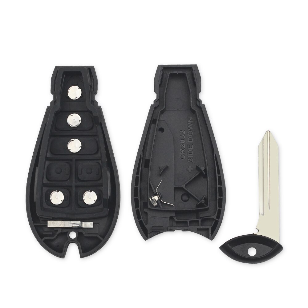 KEYYOU 3/4/5/6/7 Buttons Remote Smart Car Key Shell For Jeep Grand Cherokee Chrysler 300 Town &amp; Country Dodge Challenger Charger