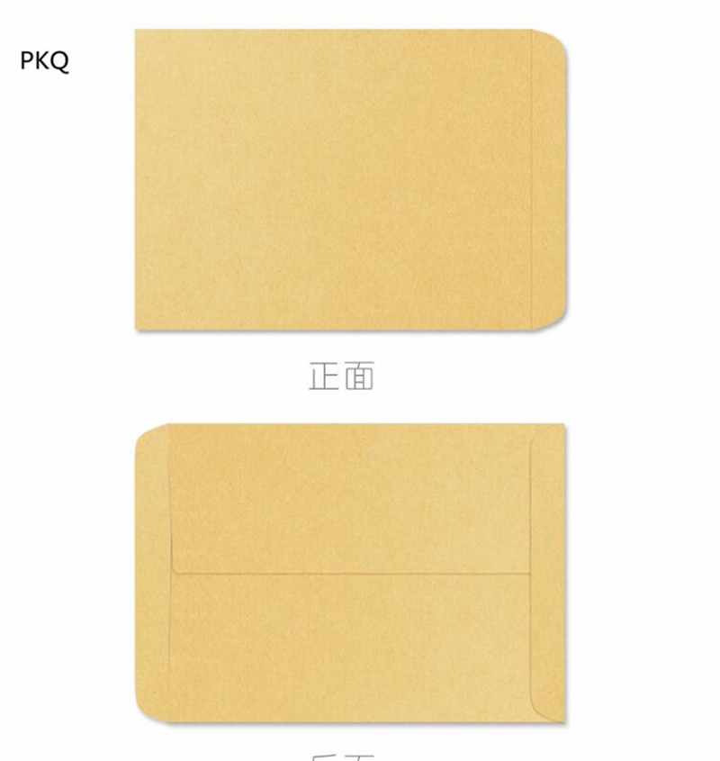 100 pièces Kraft blanc papier enveloppe Message carte lettre stationnaire stockage papier bricolage enveloppe décorative