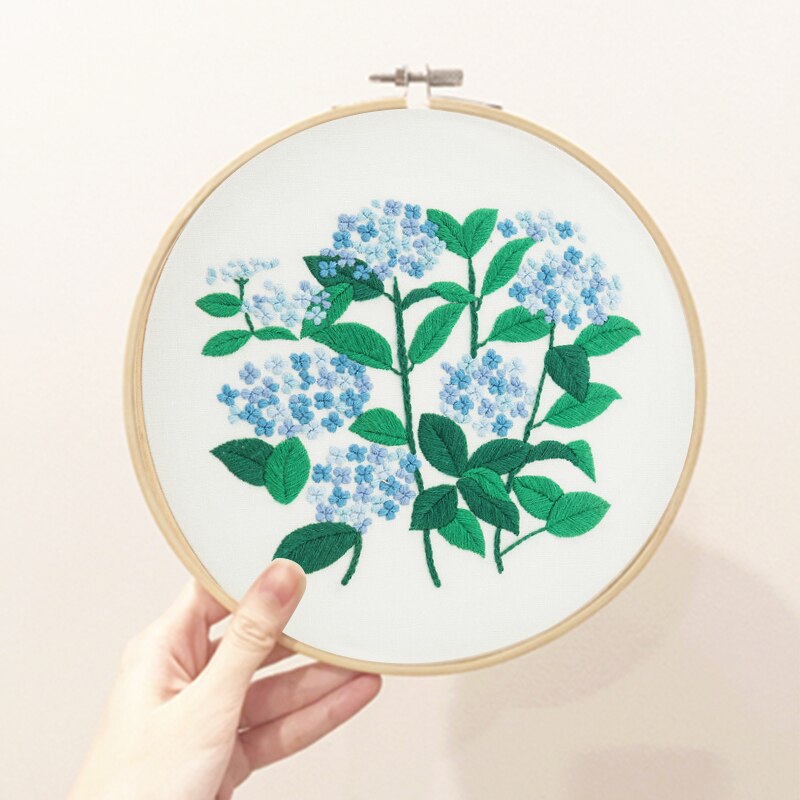 Plante serie diy broderimateriale pakke hoop bordado korssting kits 3d broderi blomster forsyninger dekor syning forsyninger