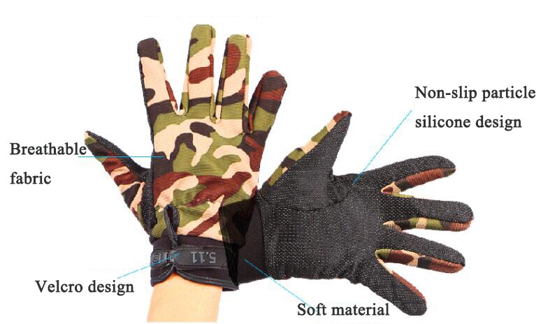 1 Paar Zomer Volledige Finger Fiets Handschoenen Hoge Elastische Ademende Anti-Slip Fiets Handschoenen Outdoor Sport Fietsen handschoen