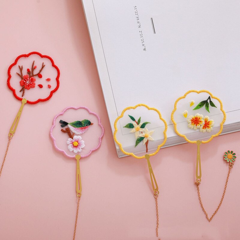 Chinese DIY Panda Embroidery Kit of Bookmark Handmade Needlework Cross Stitch Sewing Craft Unfinished Kit Home Decor