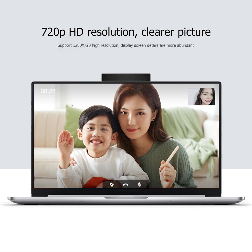 Xiaomi webkamera 720p hd usb 2.0 driver gratis webkamera cam til live-udsendelse videokonference til windows 10 32 64 bit bærbar computer