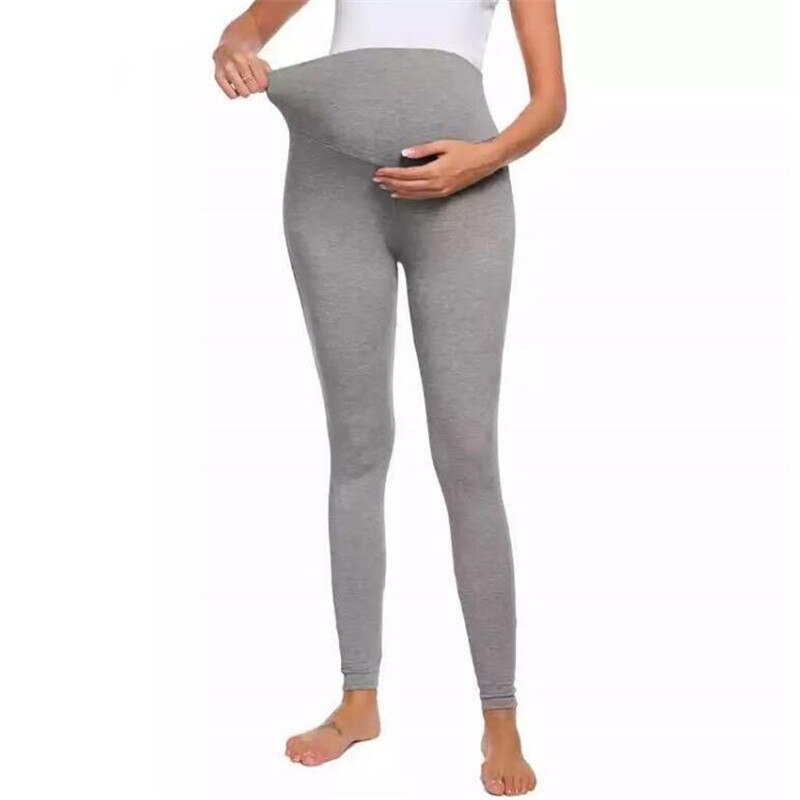 Belly Skinny Maternity Leggings For Women Over Bump Plus Size Pregnancy Legin Lounge Pants Plus Size 2XL XL S Dark Grey Black: grey legings / M