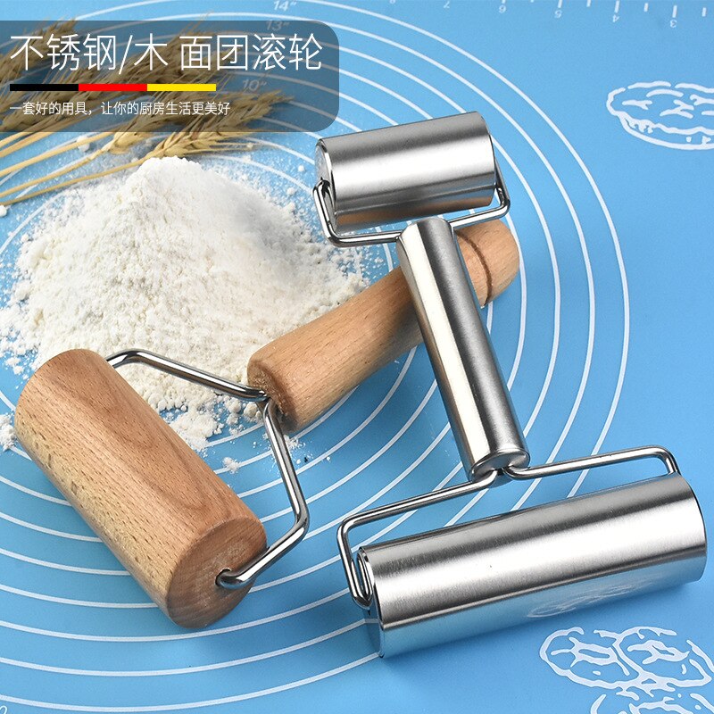 Wooden Rolling Pin, Hand Dough Roller for Pastry, Fondant, Cookie Dough, Chapati, Pasta, Bakery, Pizza. Kitchen tool