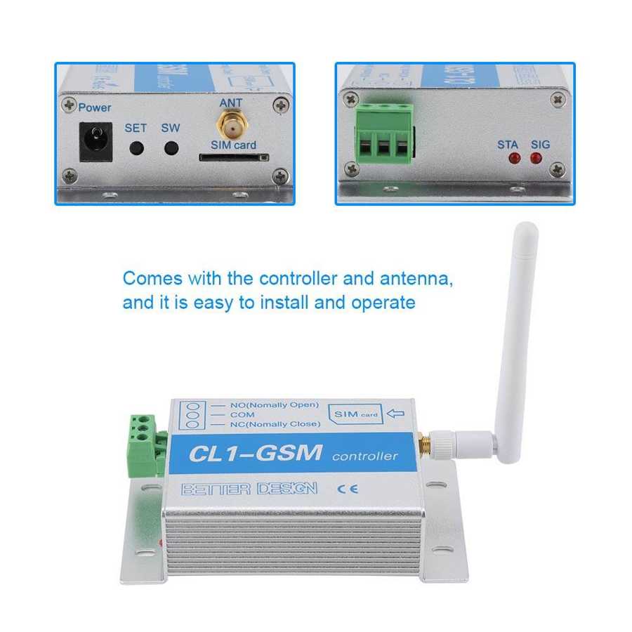 Wireless Remote Controller GSM SMS Smart Home Security System Switch CL1-GSM