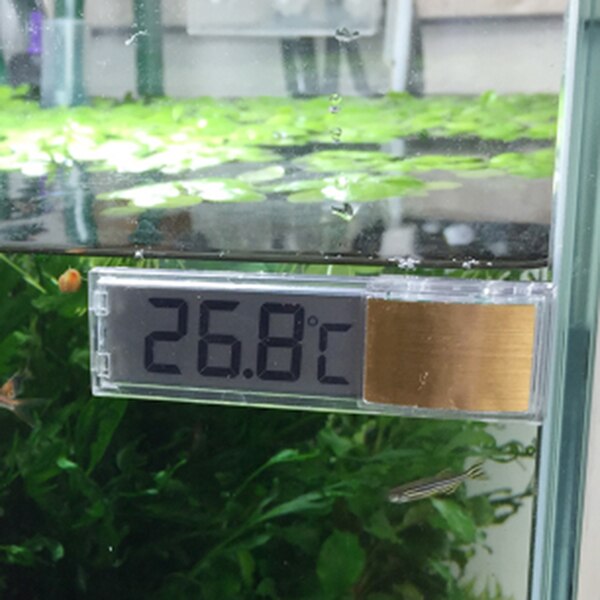 LCD 3D Digital Electronic Aquarium Thermometer Fish Tank Temperature Gauge