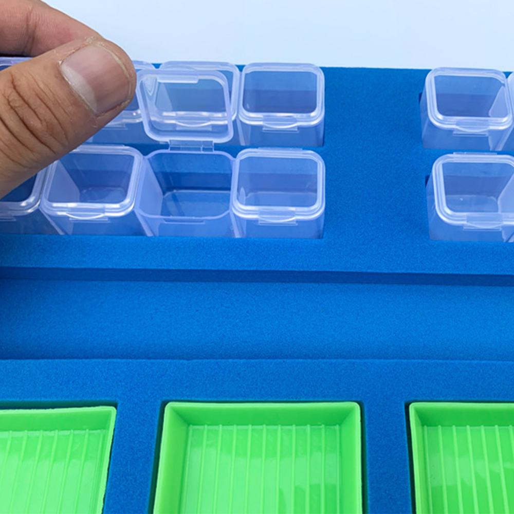 Diy Handmade Diamond Painting Tray Set Diamond Painting Accessories Tray Organizer for Adults Tool Storage Rack Point Drill