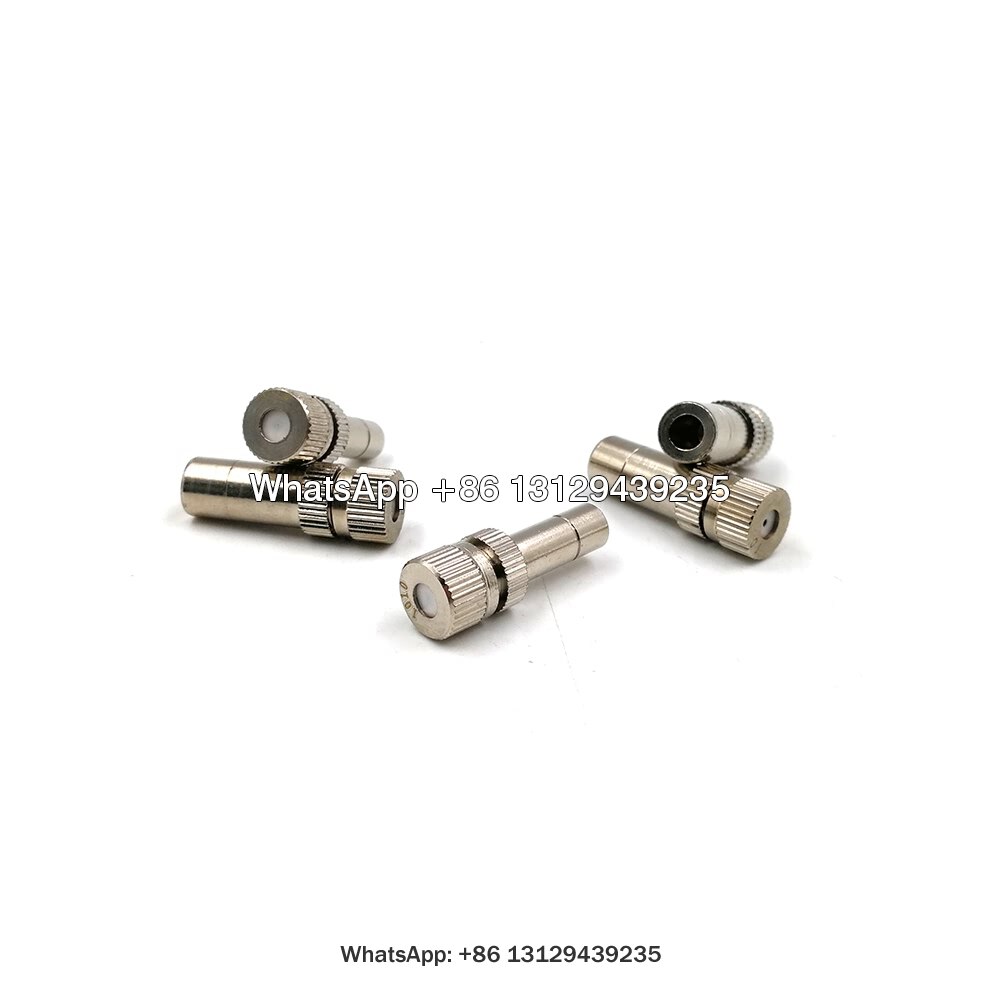 8mm Outdoor Irrigation Fog Spray Brass Cooling System Mist Nozzle,Fine Mist Spot,Low Pressure Fog Mist Nozzle,Push-in Mist Nozzl