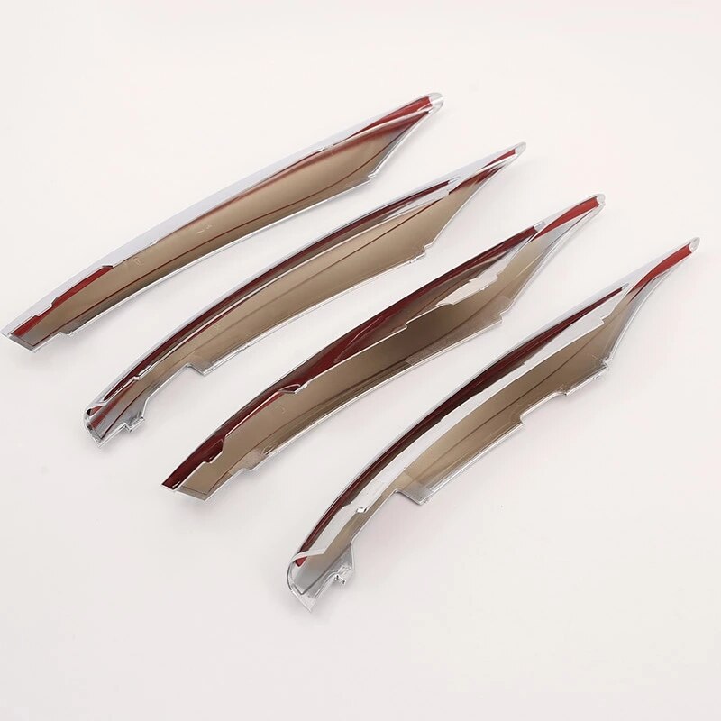 4 x abs chromen auto koplamp decoratiestrips voor mercedes-benz a-klasse  a180 a200 w177 accessoires