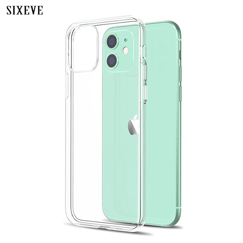 Ultra cienka szczupła przezroczysta miękka obudowa telefonu dla iPhone 6 6s 7 8 Plus 5 5s SE 2020 iPhone 11 12 Pro X XR XS Max Capa przezroczysta okładka
