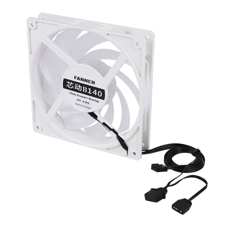 Venta al por menor ventilador Router ventilador DIY PC nevera TV caja inalámbrica silenciosa DC 12V alimentación USB 14cm