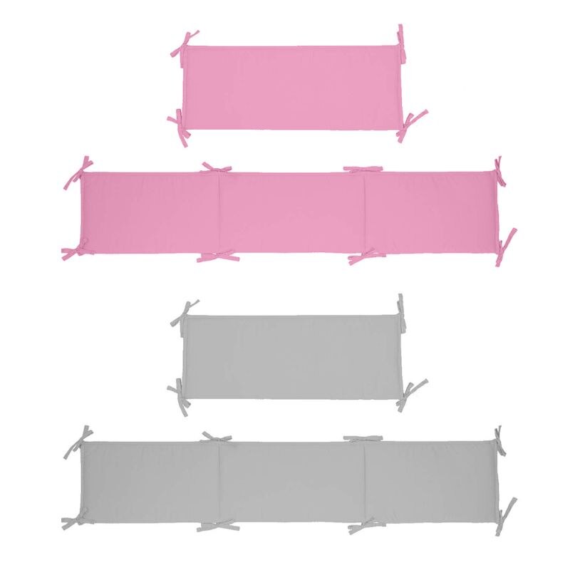 Toddler Crib Bumpers Pads Universal Infant Cot Breathable Protector Bedding Set K1KC