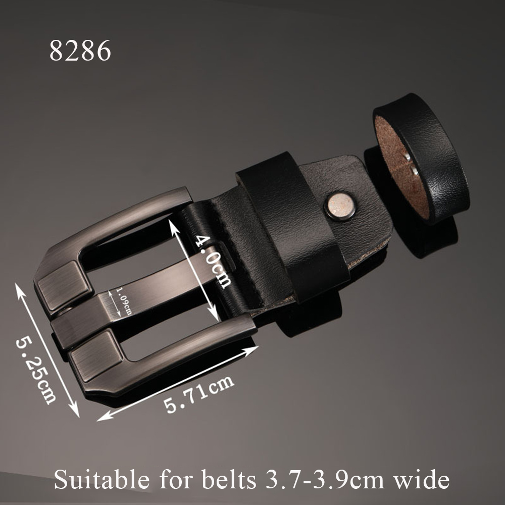 Cinturón clásico para hombre, hebilla para la cabeza, hebilla, hebilla, pasador de repuesto, accesorios de artesanía de cuero, accesorios de cintura hechos a mano: Blanco