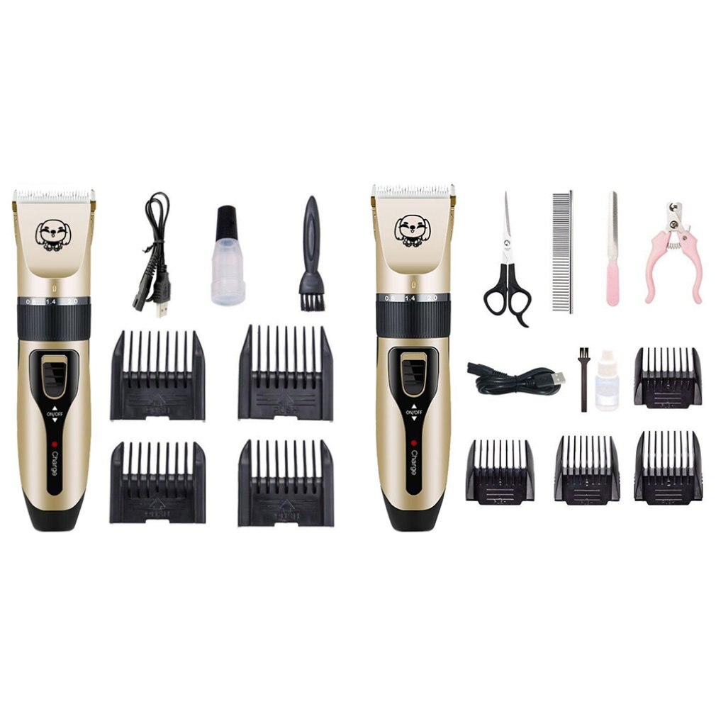 Pet dog electric clipper shaver S700 ABS trimming haircut artifact Ceramic head Strong momentum: Red