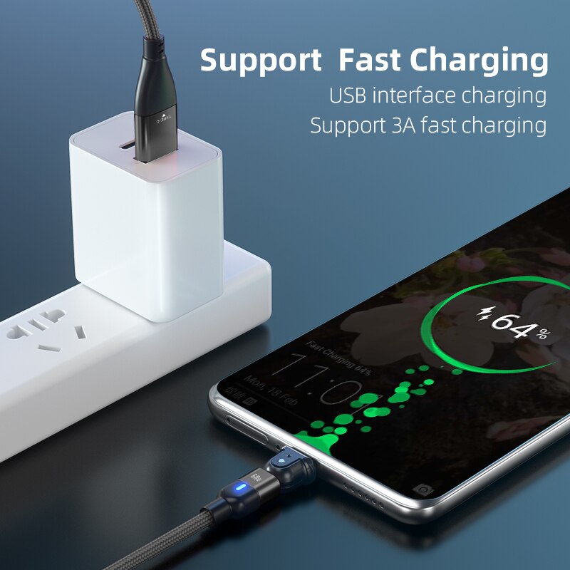 AUFU 60W USB C Zu USB Typ C Kabel PD Schnelle Ladegerät Kabel USB-C Typ-c Kabel Für xiaomi Samsung Macbook iPad Daten synchronisieren 180 Drehen