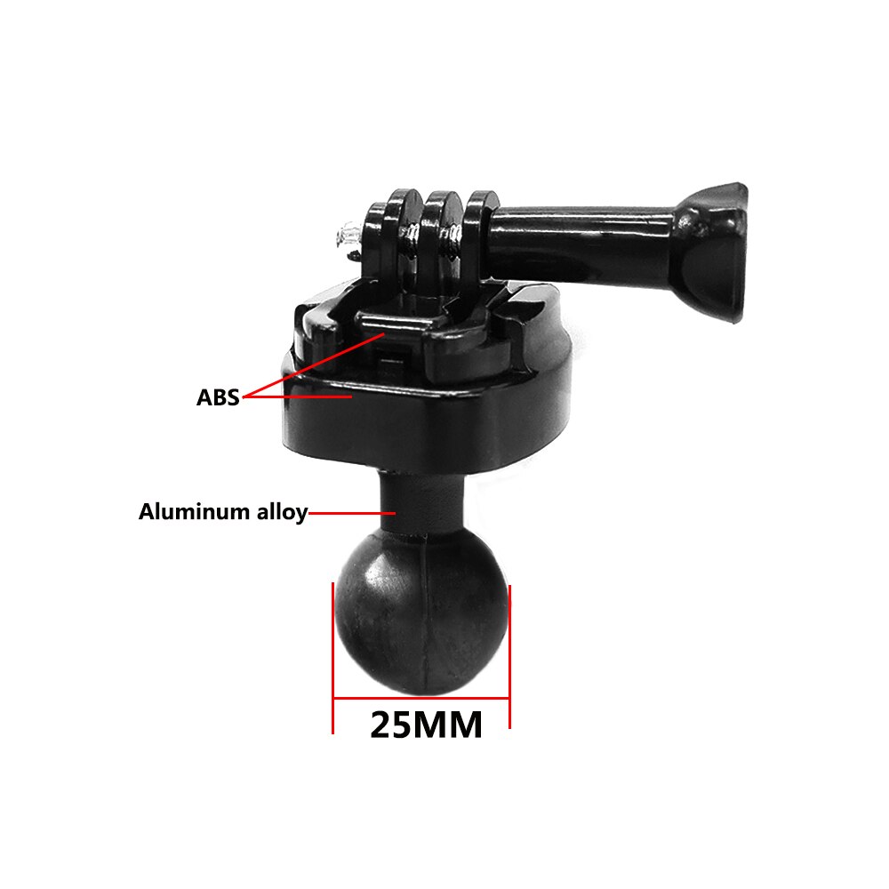 Soporte para cámara de motociclismo TUYU, espejo retrovisor, soporte fijo de Metal ajustable, soporte para cámara insta360 one X/R GoPro Max: SM-01-10