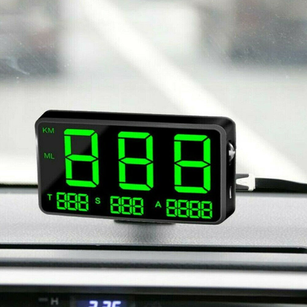 C80 Auto Hud Display Head-Up Display Gps Snelheidsmeter Display Speed Display Snelheidsoverschrijding Alarm Systeem Auto Display Speeding alarm