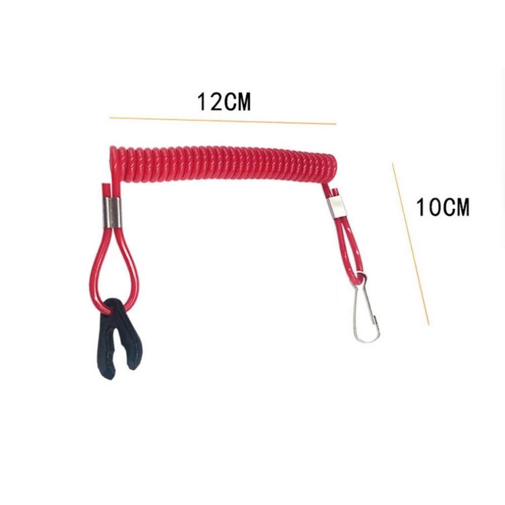 Boat Outboard Engine Motor Kill Stop Switch Safety Lanyard Clip For Yamaha For Honda Motorboat Engine Stop Switch Key Lanyard