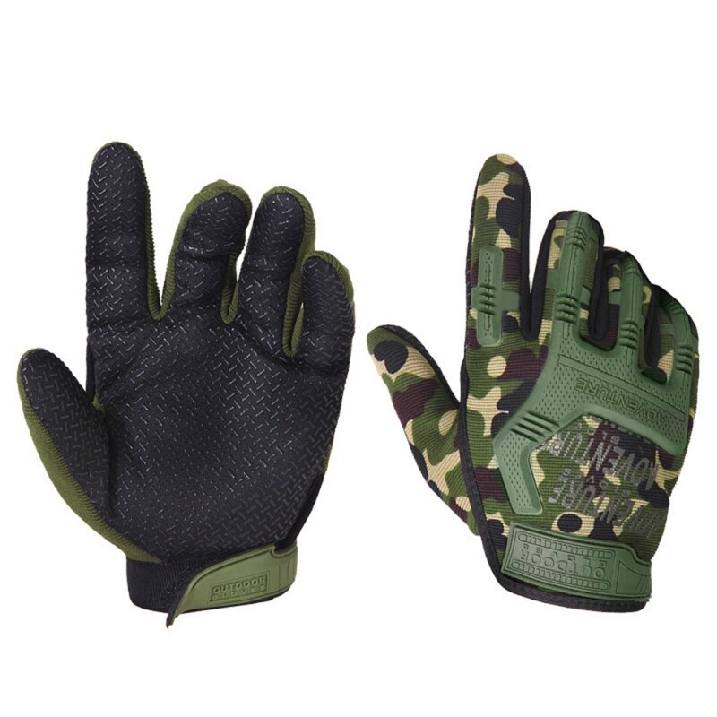 Helfinger cykelhandsker sport anti-skrid gel pad motorcykel mtb landevej cykel cykel vinter camouflage army handsker